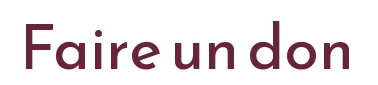 Bouton cliquable. Il est écrit "Faire un don" en rouge.