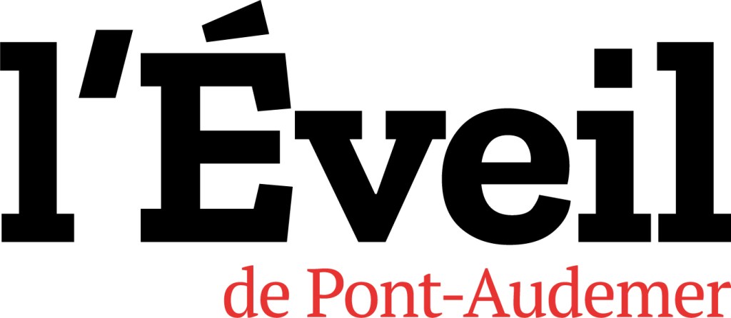 Logo de l'hebdomadaire de Pont-Audemer nommé "L'Eveil de Pont-Audemer". En cliquant sur le logo, on arrive sur l'article qui met en valeur la revue.