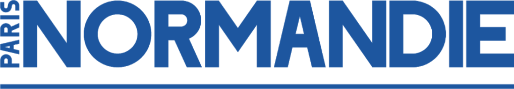 Logo du quotidien normand nommé "Paris-Normandie". En cliquant sur le logo, on arrive sur l'article qui met en valeur la revue.